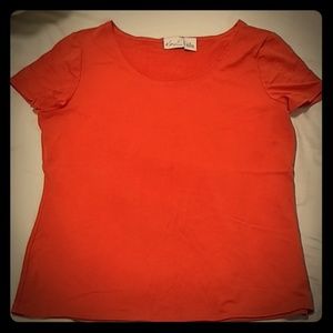 Orange dressy t-shirt